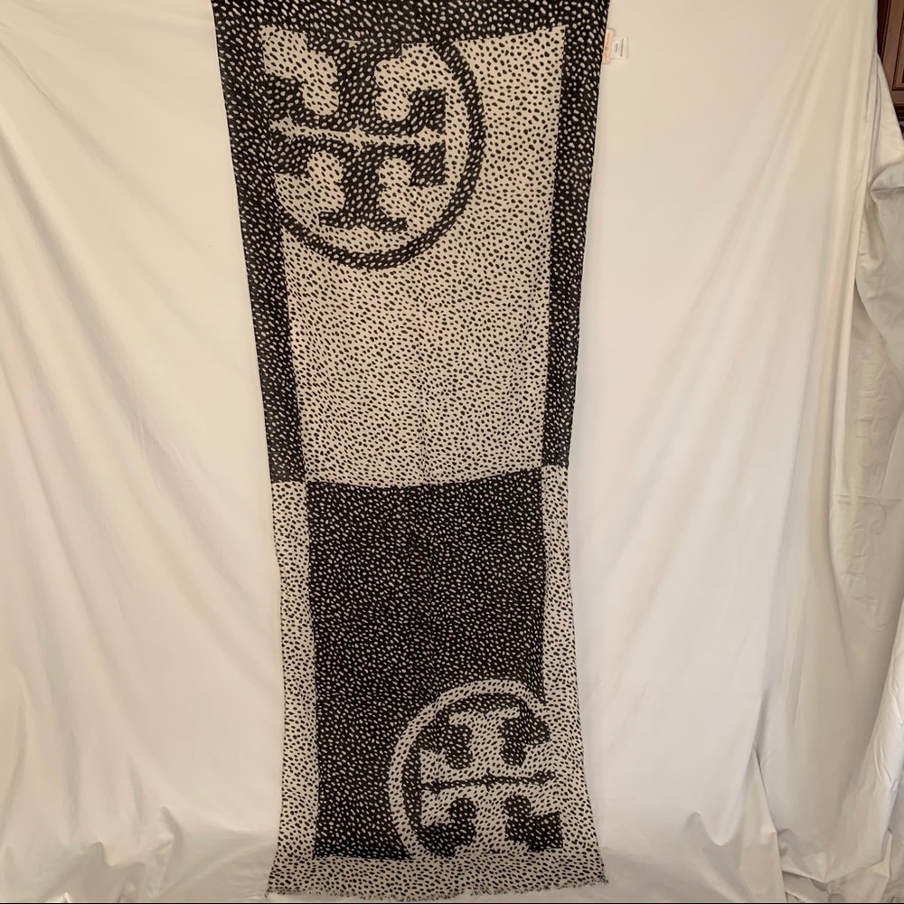 Tory Burch lightweight logo scarf